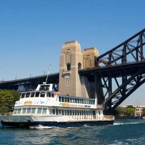 boat under the bridge